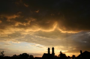 Summer Dusk Sky Thunderstorm Silhouette Clouds